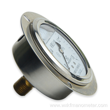 stainless steel bourdon liquid filled pressure gauge